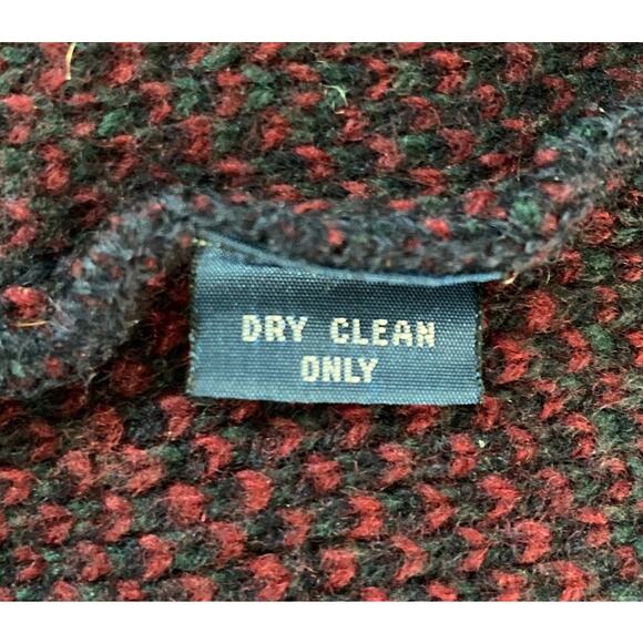 VTG Polo by Ralph Lauren Men XL100% Lambswool Plaid Sweater Grandpacore Holiday - Picture 6 of 6